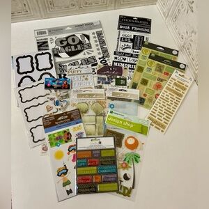 274 lot Scrapbook Stickers